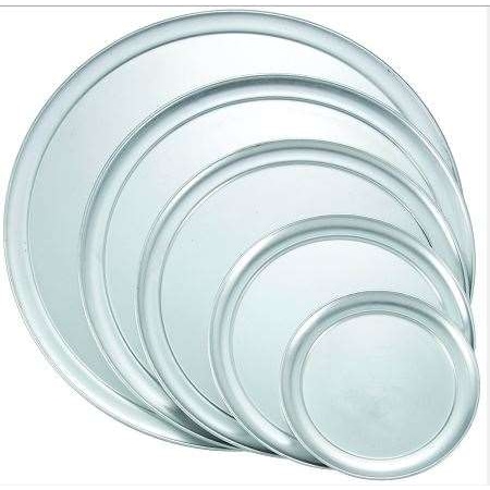 Winco Winco 12" Wide Rim Aluminum Pizza Tray APZT-12